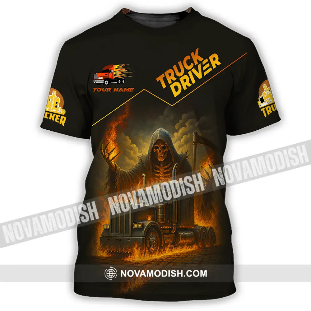 Unisex Shirt - Custom Truck Driver Shirt T-Shirt / S T-shirt