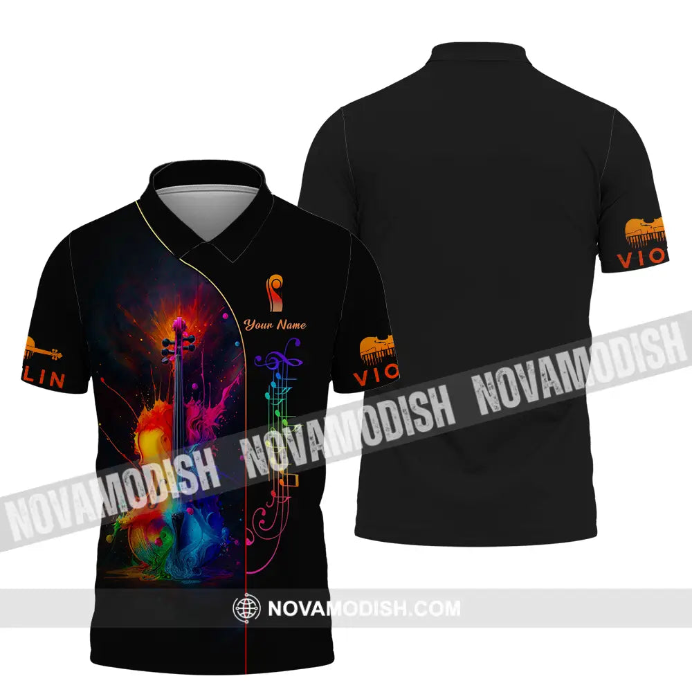 Unisex Shirt - Custom Violin Lover Shirt Polo Shirt / S T-shirt