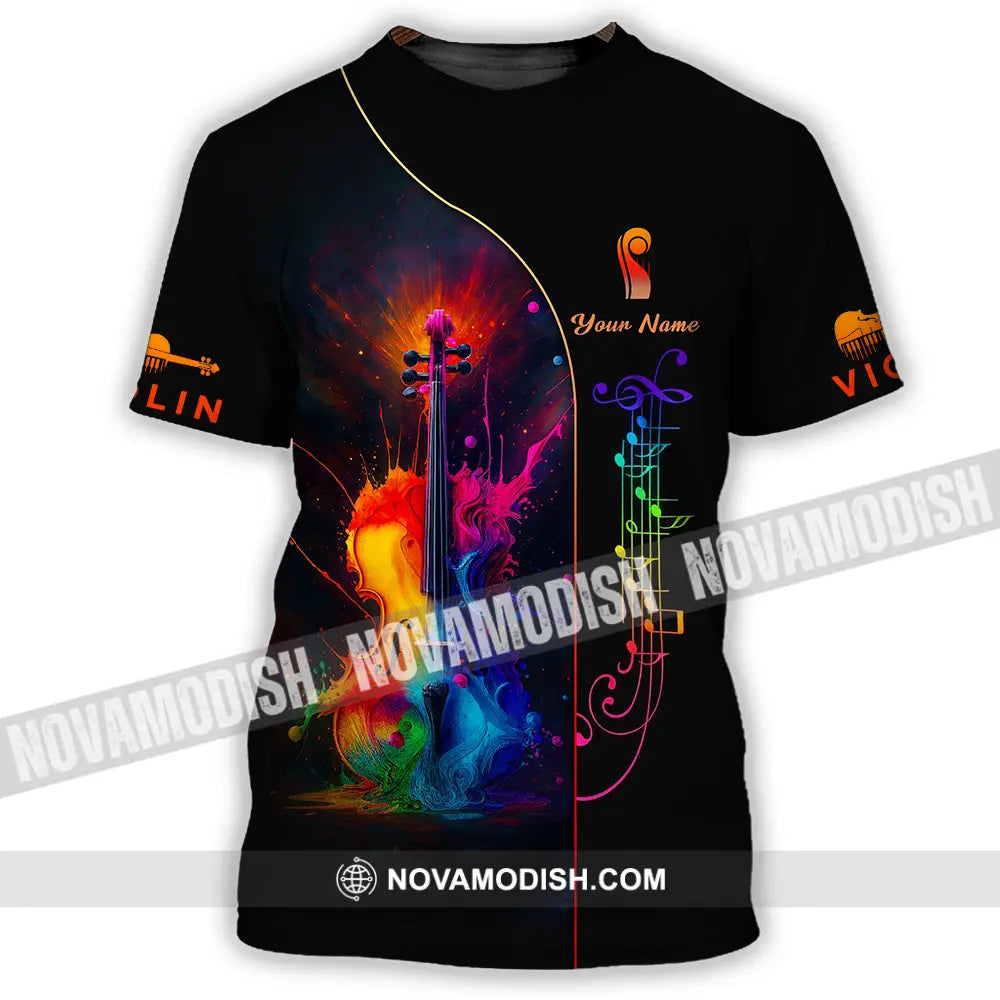 Unisex Shirt - Custom Violin Lover Shirt T-Shirt / S T-shirt