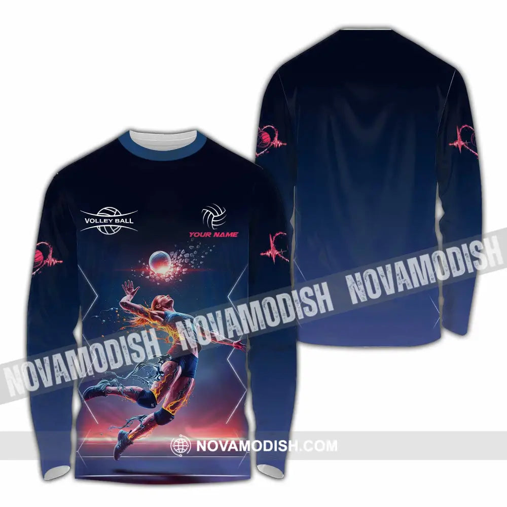 Unisex Shirt - Custom Volleyball Shirt Long Sleeve Shirt / S T-shirt