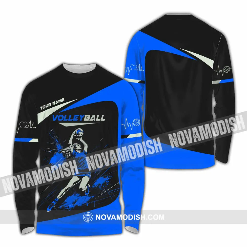 Unisex Shirt - Custom Volleyball Lover Sport Shirt Long Sleeve Shirt / S T-shirt