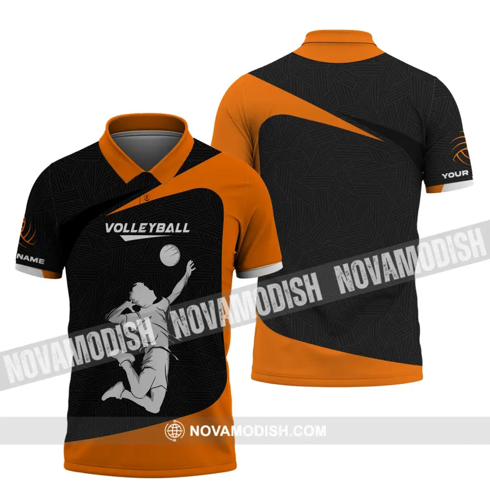 Unisex Shirt Custom Volleyball Zipper Hoodie T-Shirt For Team Gift Players Polo / S