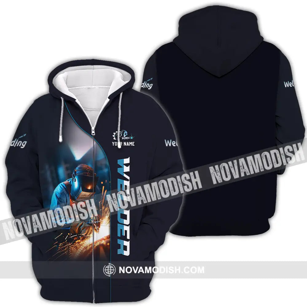 Unisex Shirt - Custom Welder Shirt Zipper Hoodie / S T-shirt