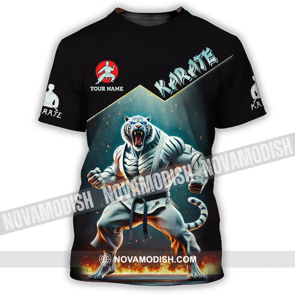 Unisex Shirt - Custom White Tiger Karate Sport Shirt T-Shirt / S T-shirt