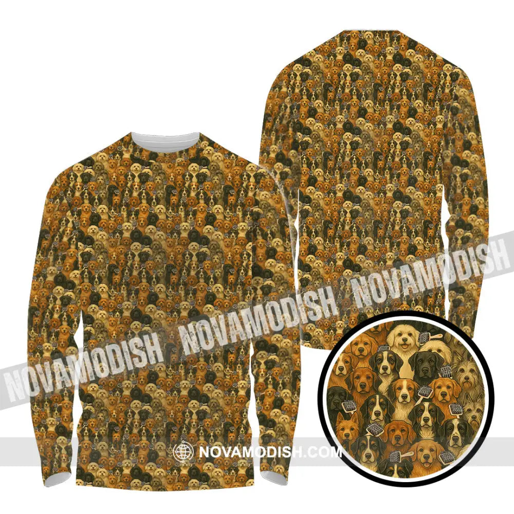 Unisex Shirt - Dog Groomer Pet Lover Shirt Long Sleeve Shirt / S T-shirt