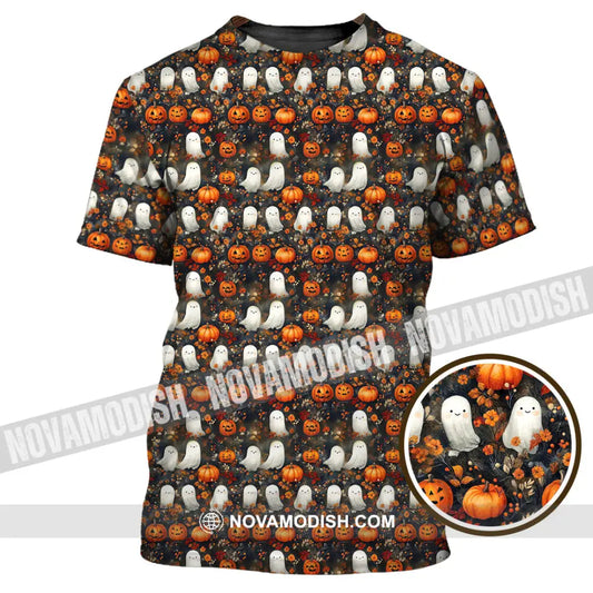 Unisex Shirt - Halloween Design Ghost Pumpkin Shirt T-Shirt / S T-shirt