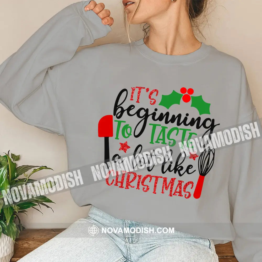 Unisex Shirt Tatse Like Christmas Long Sleeve Sweater Gift For / Gray S T-Shirt