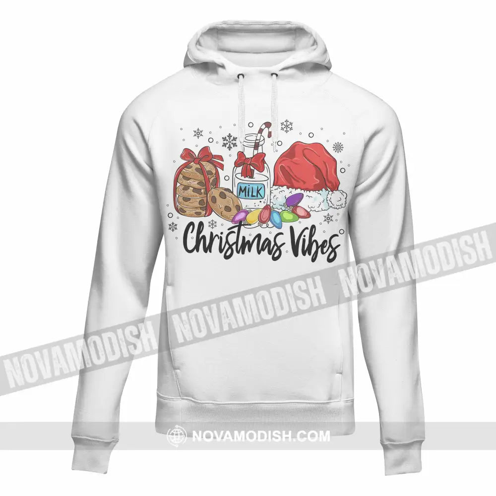 Unisex T-Shirt Christmas Vibes Christmas Hoodie Gift For Hoodie / White S T-Shirt