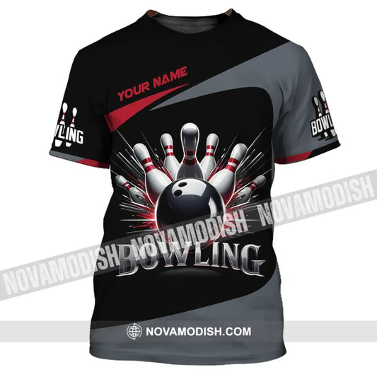 Unisex T-Shirt Custom Name Bowling Love Shirt For Lovers / S