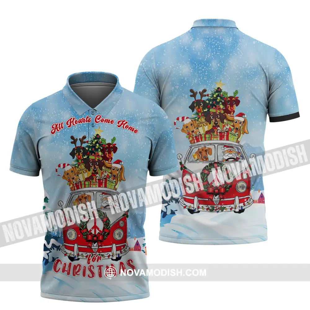 Unisex T-Shirt Dogs And Christmas Shirt Hoodie For Polo / S