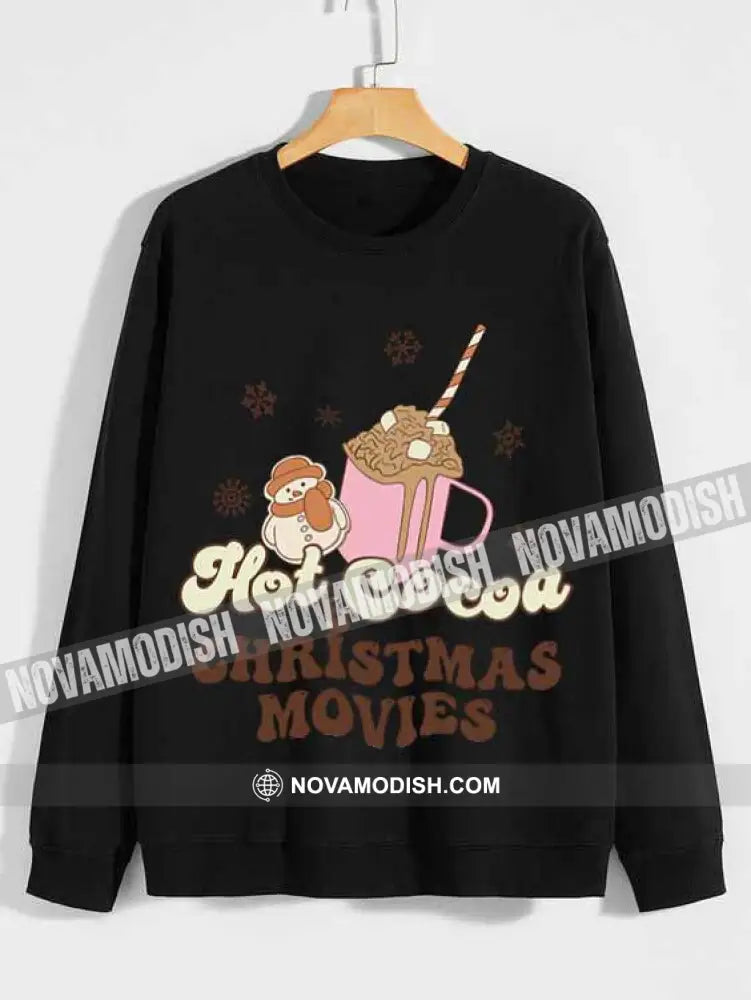 Unisex T-Shirt Hot Cocoa And Christmas Movies Christmas Hoodie Gift For T-Shirt