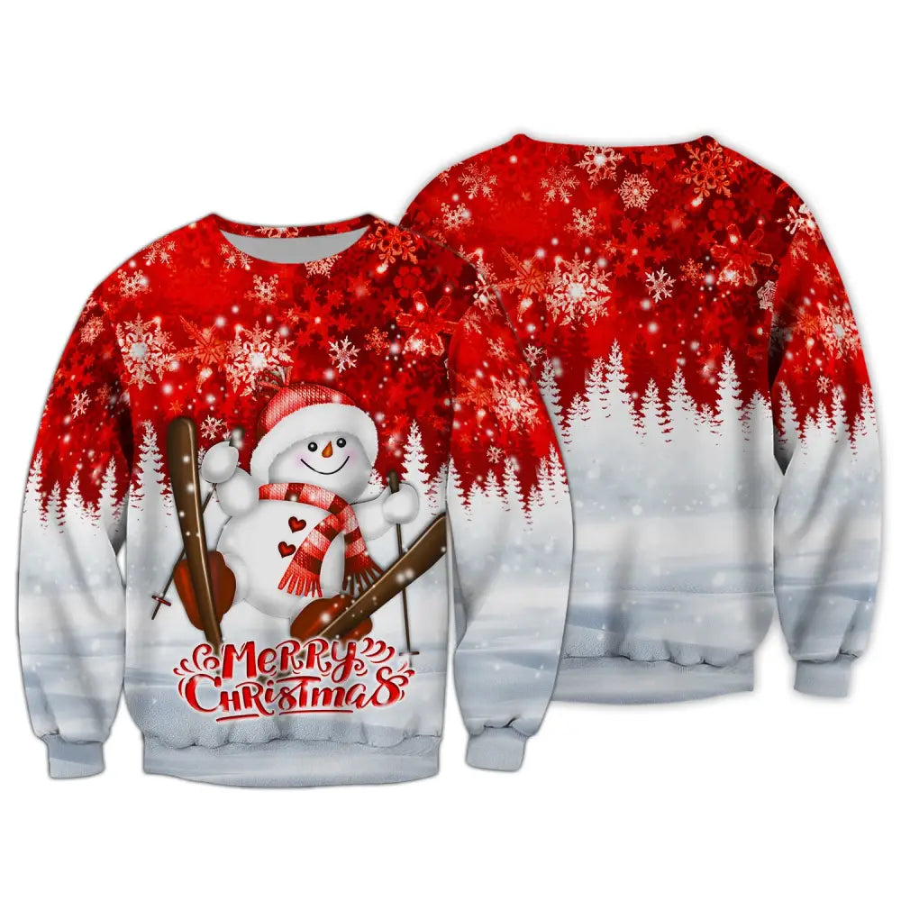 Unisex T-Shirt Snow White Shirt Christmas Hoodie For Long Sleeve / S