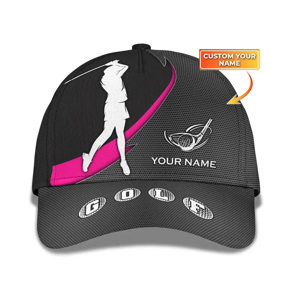 Woman Cap Personalized Golf Classic Hat Gift For Golfter Golfing Gifts T-Shirt