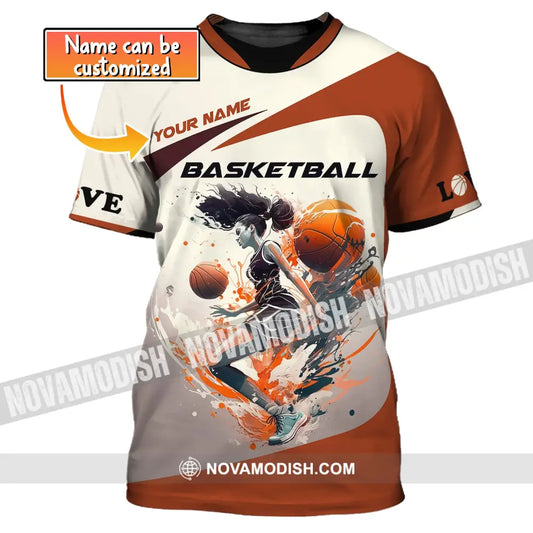Woman Shirt Custom Name Basketball Hoodie Polo Gift For Lover T-Shirt