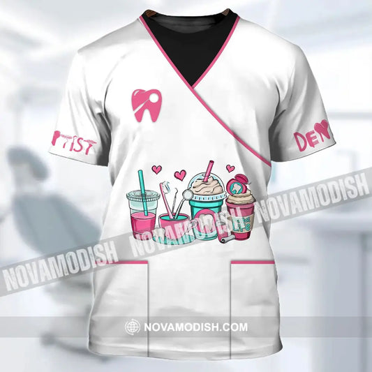 Woman Shirt - Custom Name Dentist T-Shirt - Personalized Dental Shirt - Gift For Dentists T-Shirt / S T-shirt