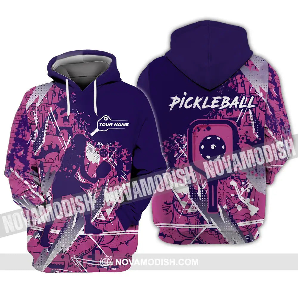 Woman Shirt - Custom Name Pickleball Shirt Hoodie / S T-shirt