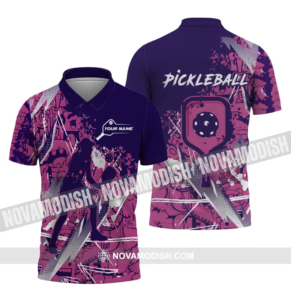 Woman Shirt - Custom Name Pickleball Shirt Polo Shirt / S T-shirt