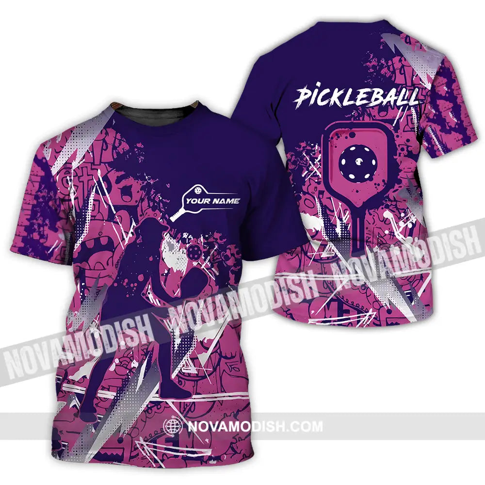 Woman Shirt - Custom Name Pickleball Shirt T-Shirt / S T-shirt