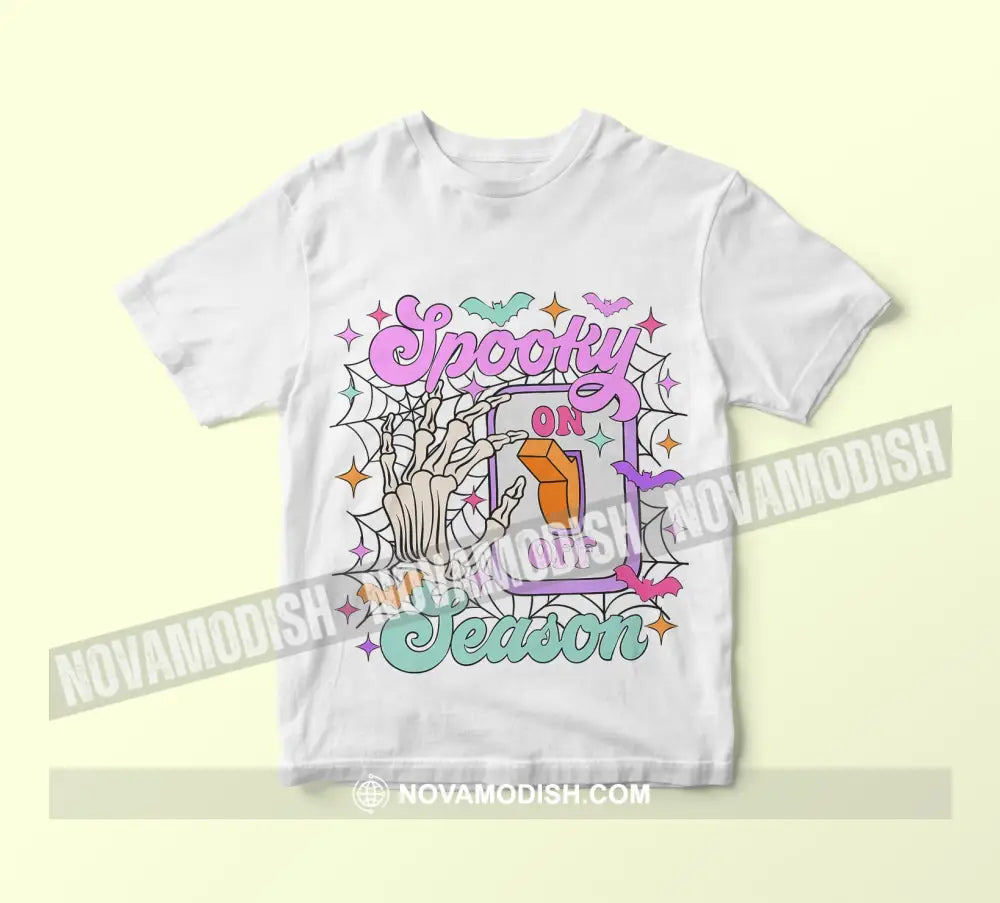 Woman T-Shirt Halloween Spooky Season On T-Shirt