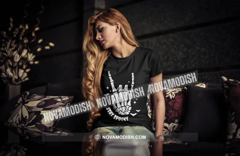 Woman T-Shirt Halloween Stay Spooky T-Shirt