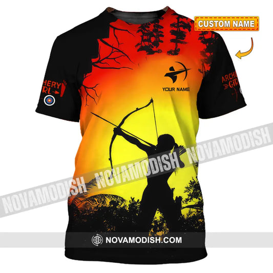 Women Shirt - Custom Archery Girl Lover Archery Player Shirt T-shirt