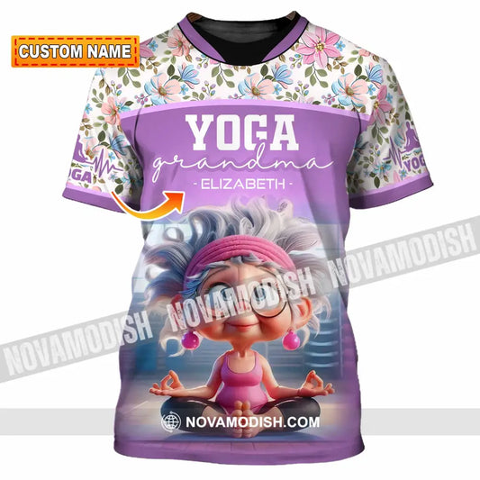 Women Shirt - Custom Chill Relax Yoga Granndma Shirt T-shirt