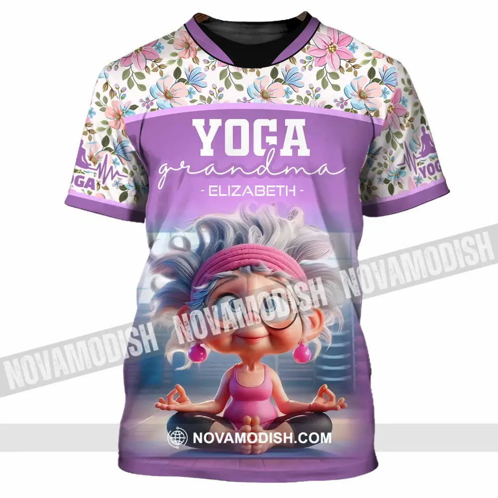 Women Shirt - Custom Chill Relax Yoga Granndma Shirt T-Shirt / S T-shirt