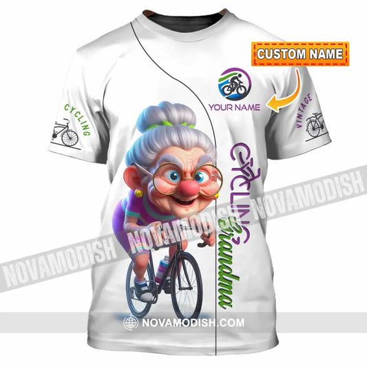 Women Shirt - Custom Cycling Grandma Sports Shirt T-shirt