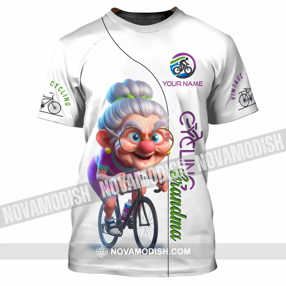 Women Shirt - Custom Cycling Grandma Sports Shirt T-Shirt / S T-shirt