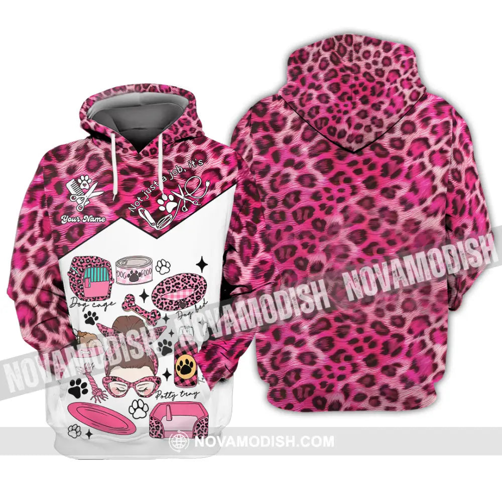 Women Shirt - Custom It’s Not Just A Job It’s Love Pet Groomer Shirt Hoodie / S T-shirt