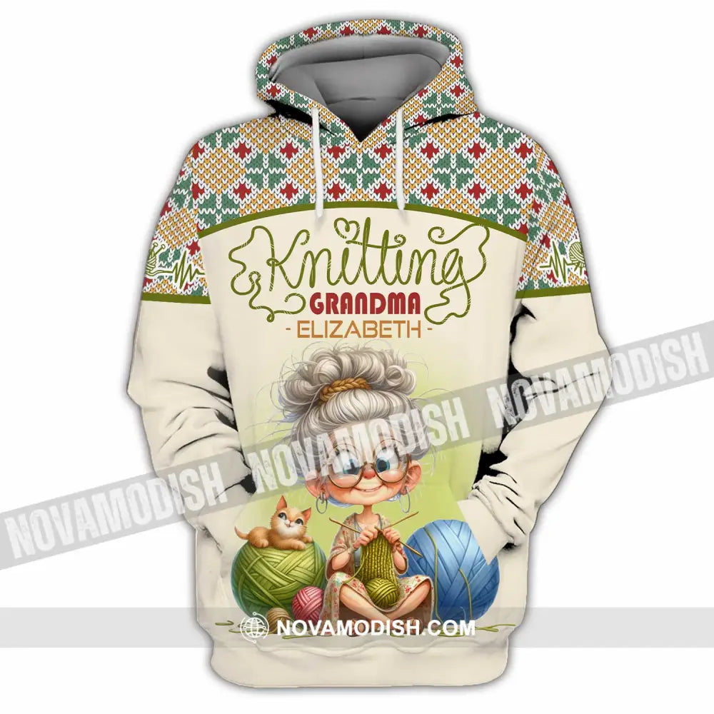 Women Shirt - Custom Knitting Grandma Shirt Hoodie / S T-shirt