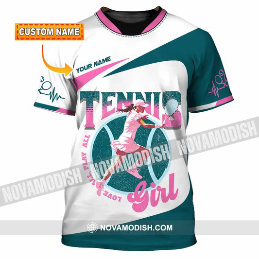 Women Shirt - Custom Love All Play All Tennis Lover Shirt T-shirt