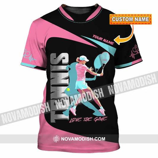 Women Shirt - Custom Love The Game Tennis Lover Shirt T-shirt