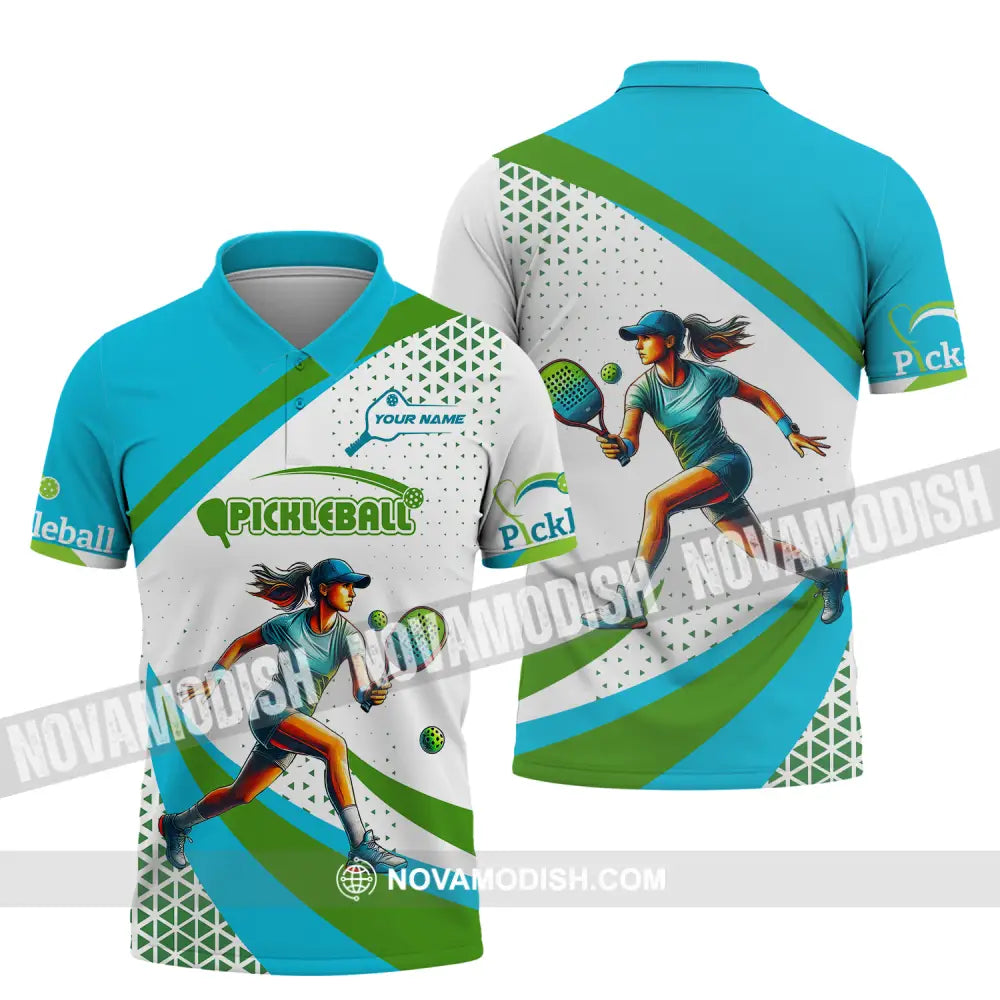 Women Shirt - Custom Name Sport Shirt Pickleball Classic Shirt Polo Shirt / S T-shirt