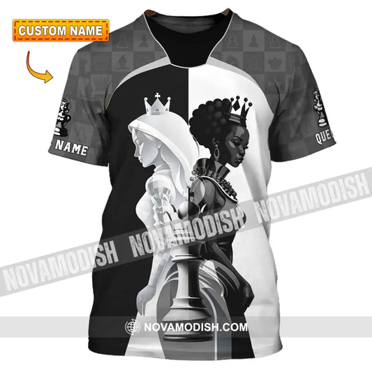 Women Shirt - Custom Queen Of Chess Shirt T-shirt