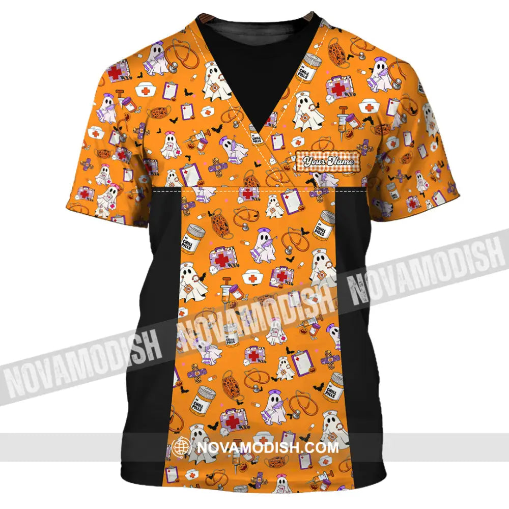 Women Shirt - Custom Scrubstar Fright Friends Halloween Shirt T-Shirt / S T-shirt