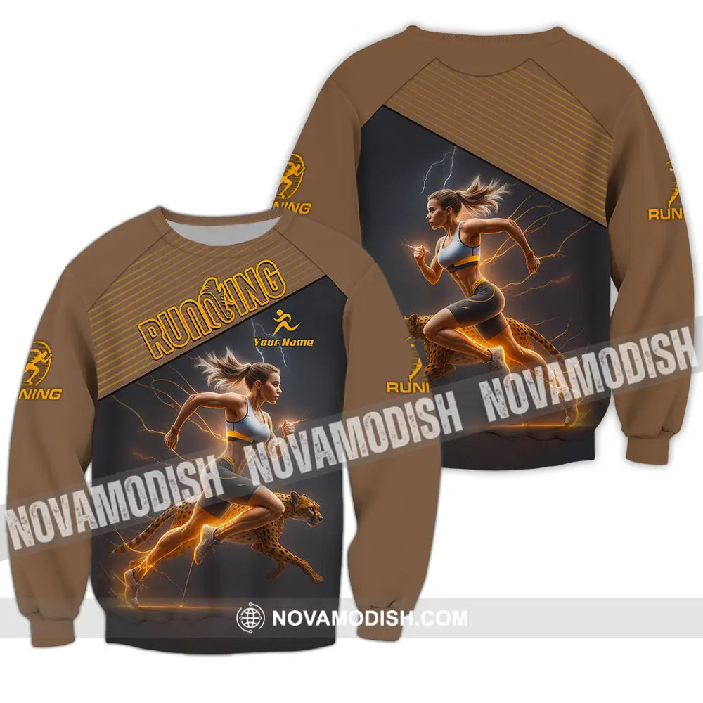 Women Shirt - Custom Woman Running Shirt Long Sleeve / S T-shirt