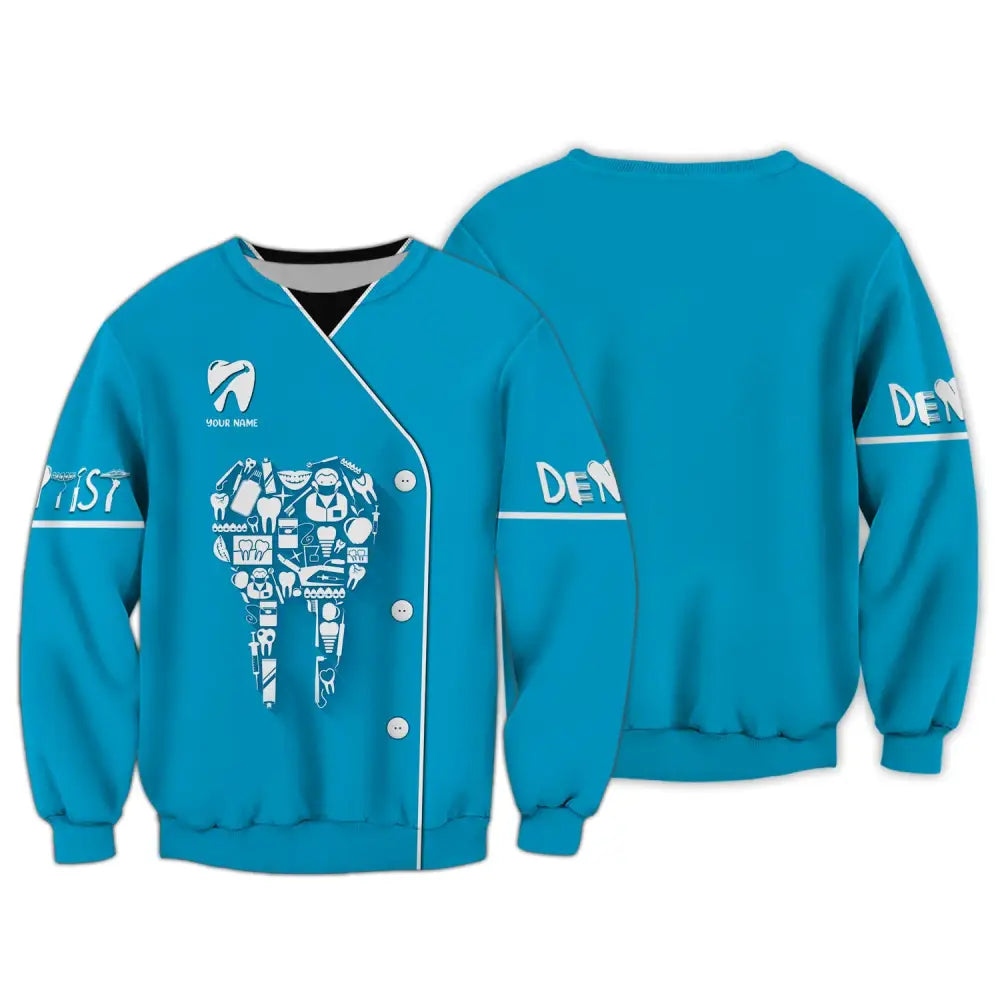 Women Shirt Dental Dentist Hoodie Sportwear Long Sleeve / S T-Shirt