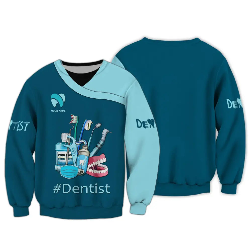 Women Shirt Dental Dentist Hoodie Sportwear Long Sleeve / S T-Shirt