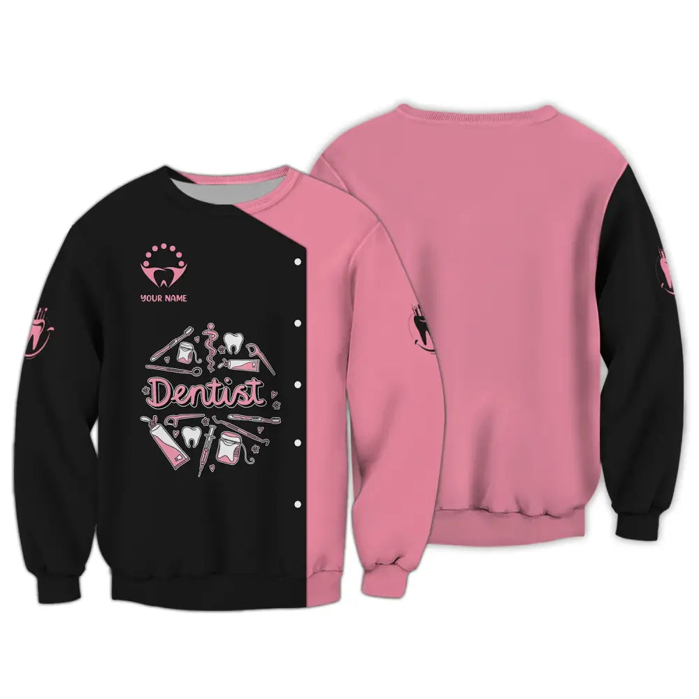 Women Shirt Dental Dentist Hoodie Sportwear Long Sleeve / S T-Shirt