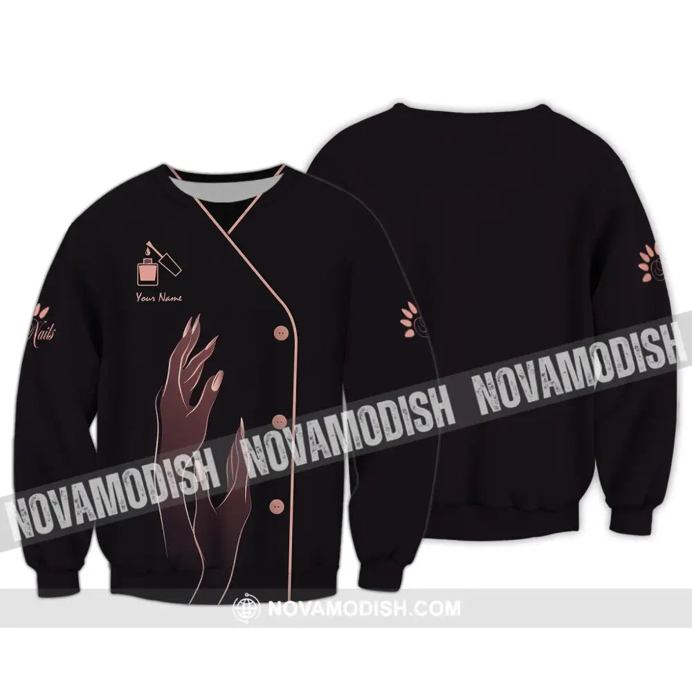 Women Shirt Nail Technician Artist Hoodie Tech T-Shirt