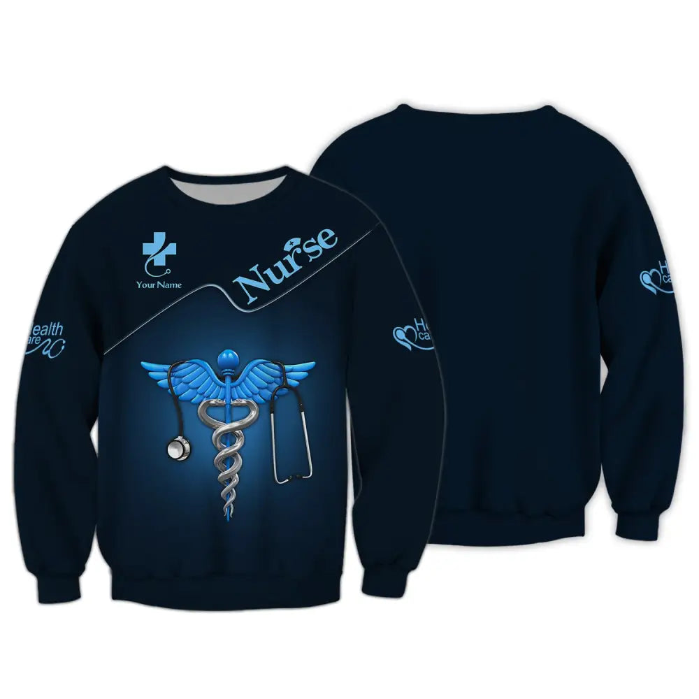 Women Shirt Nurse Life Nursing Hoodie Sportwear Long Sleeve / S T-Shirt