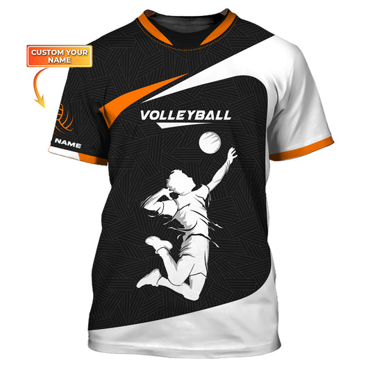 Unisex-Shirt, individuelles Volleyball-Shirt, Volleyball-Pullover, T-Shirt für Volleyball-Team, Geschenk für Volleyball-Spieler