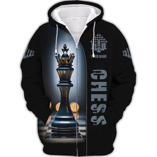 Unisex Shirt, Custom Name Chess T-Shirt, Chess Game Shirt, Gift for Chess Lover
