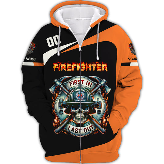 Unisex Shirt, Custom Name Fire Fighter T-Shirt, Shirt for Firefighter, Firefighter T-shirt, Firefighter Polo Shirt