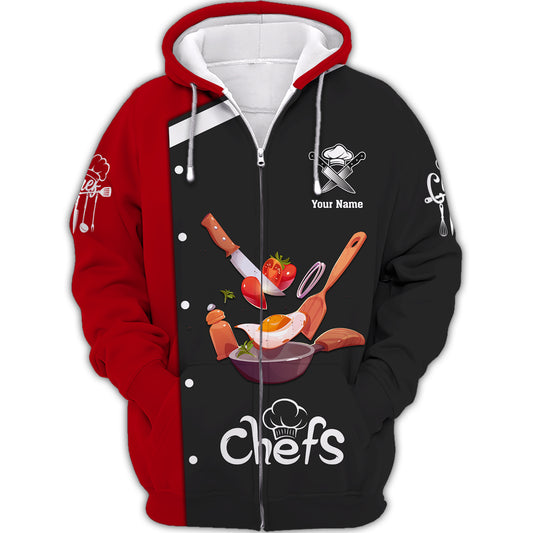 Unisex Shirt, Custom Name Chef Shirt, Chef Hoodie, Chef Polo, Gift for Cooking Lovers