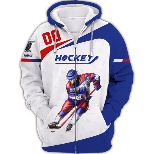 Man Shirt, Custom Name and Number Hockey T-Shirt, Hockey Polo, Gift for Hockey Player