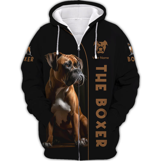 Unisex Shirt, Custom Name The Boxer Dog Shirt, Dog 3D Shirt, Gift For Pet Lovers