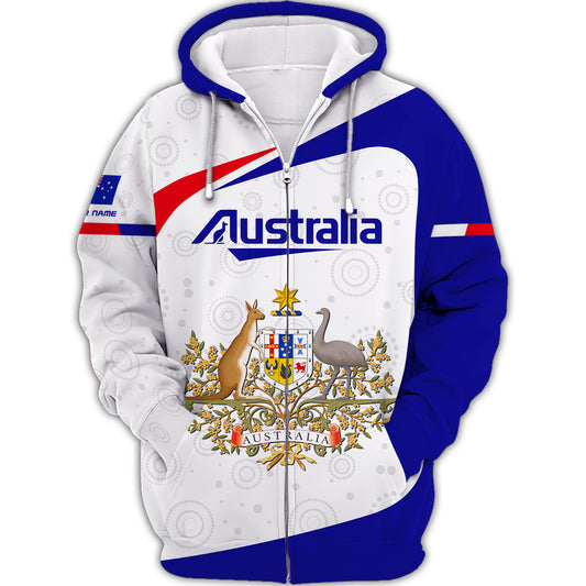 Unisex Shirt, Custom Name Australia Hoodie, Commonwealth of Australia T-Shirt