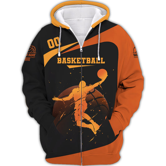 Man Shirt, Custom Name and Number Basketball Shirt, Gift for Basketball Player